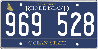 RI license plate 969528