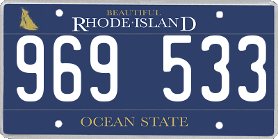 RI license plate 969533