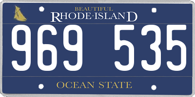 RI license plate 969535