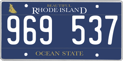 RI license plate 969537