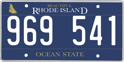 RI license plate 969541