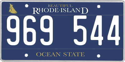 RI license plate 969544