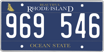 RI license plate 969546