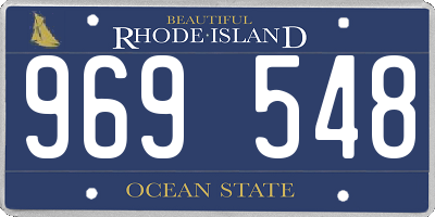 RI license plate 969548