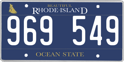 RI license plate 969549