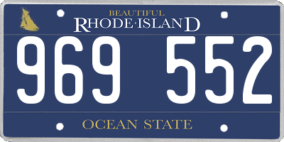 RI license plate 969552