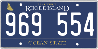RI license plate 969554