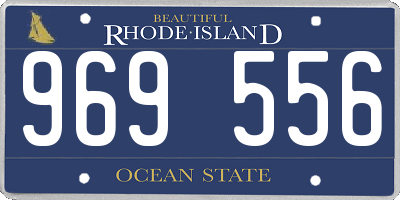 RI license plate 969556