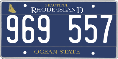 RI license plate 969557