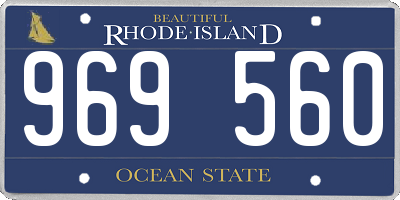 RI license plate 969560