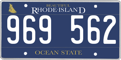 RI license plate 969562