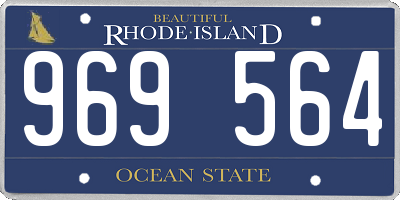 RI license plate 969564