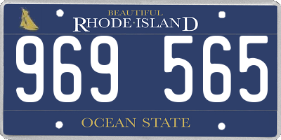 RI license plate 969565