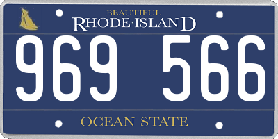 RI license plate 969566