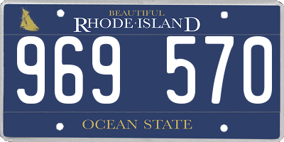 RI license plate 969570