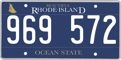 RI license plate 969572