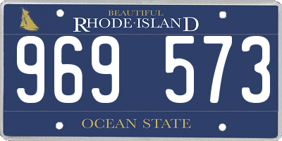 RI license plate 969573