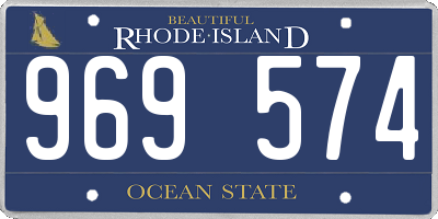 RI license plate 969574