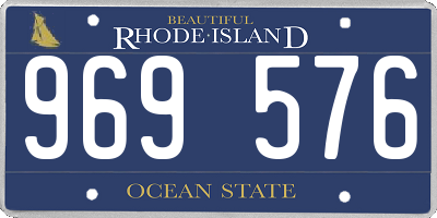 RI license plate 969576