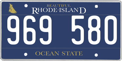 RI license plate 969580