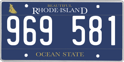RI license plate 969581