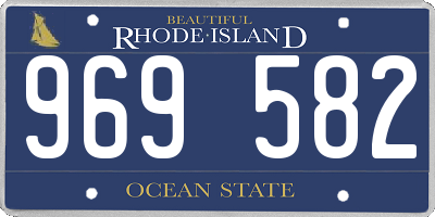 RI license plate 969582