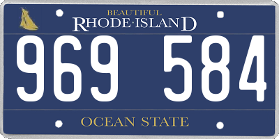 RI license plate 969584