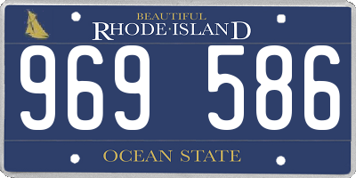 RI license plate 969586