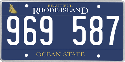 RI license plate 969587