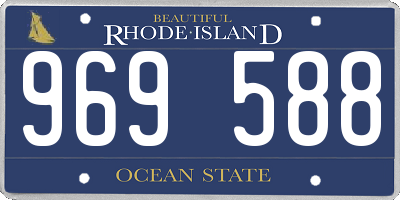 RI license plate 969588