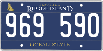 RI license plate 969590