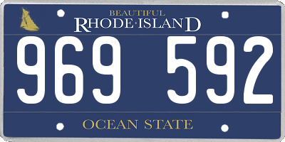 RI license plate 969592