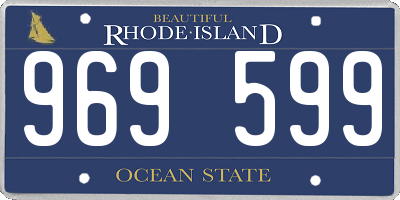 RI license plate 969599