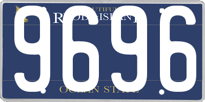 RI license plate 9696