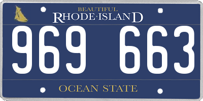 RI license plate 969663