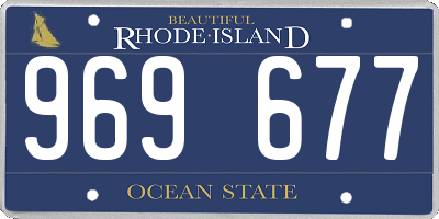 RI license plate 969677