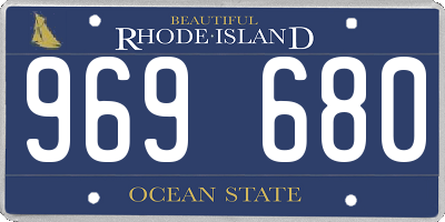RI license plate 969680