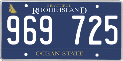 RI license plate 969725