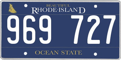 RI license plate 969727