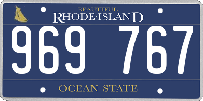RI license plate 969767
