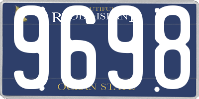RI license plate 9698
