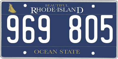 RI license plate 969805