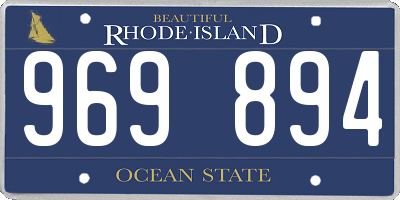 RI license plate 969894