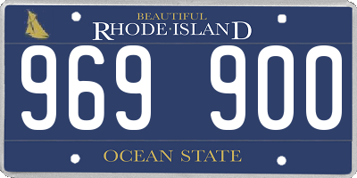RI license plate 969900