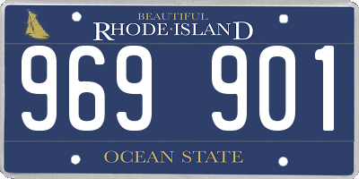 RI license plate 969901