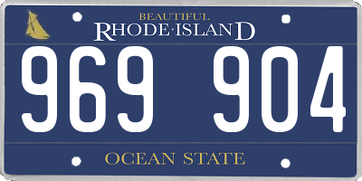 RI license plate 969904