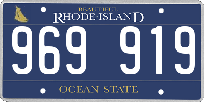 RI license plate 969919