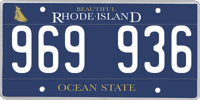 RI license plate 969936