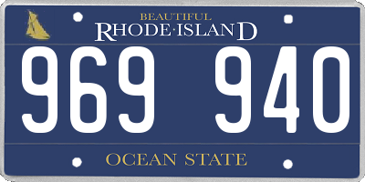 RI license plate 969940