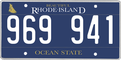 RI license plate 969941